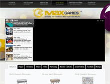 Tablet Screenshot of maxgamestunisia.com